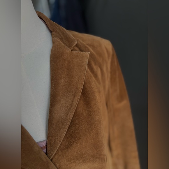 GAP - Leather Suede Jacket/Blazer, vintage 90s - Picture 10 of 17